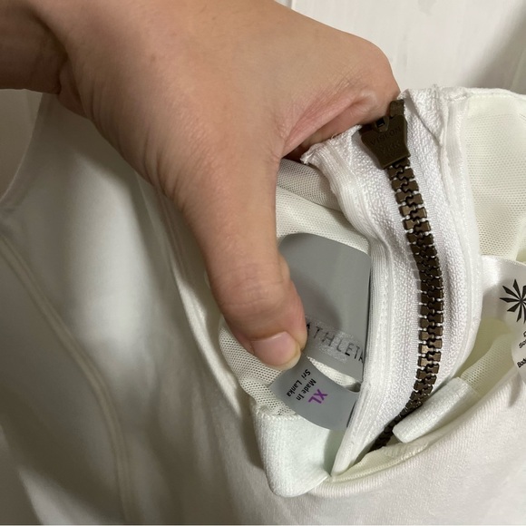 Athleta Play It Forward Mini Exercise Dress Solid White XL K2 - Picture 11 of 11